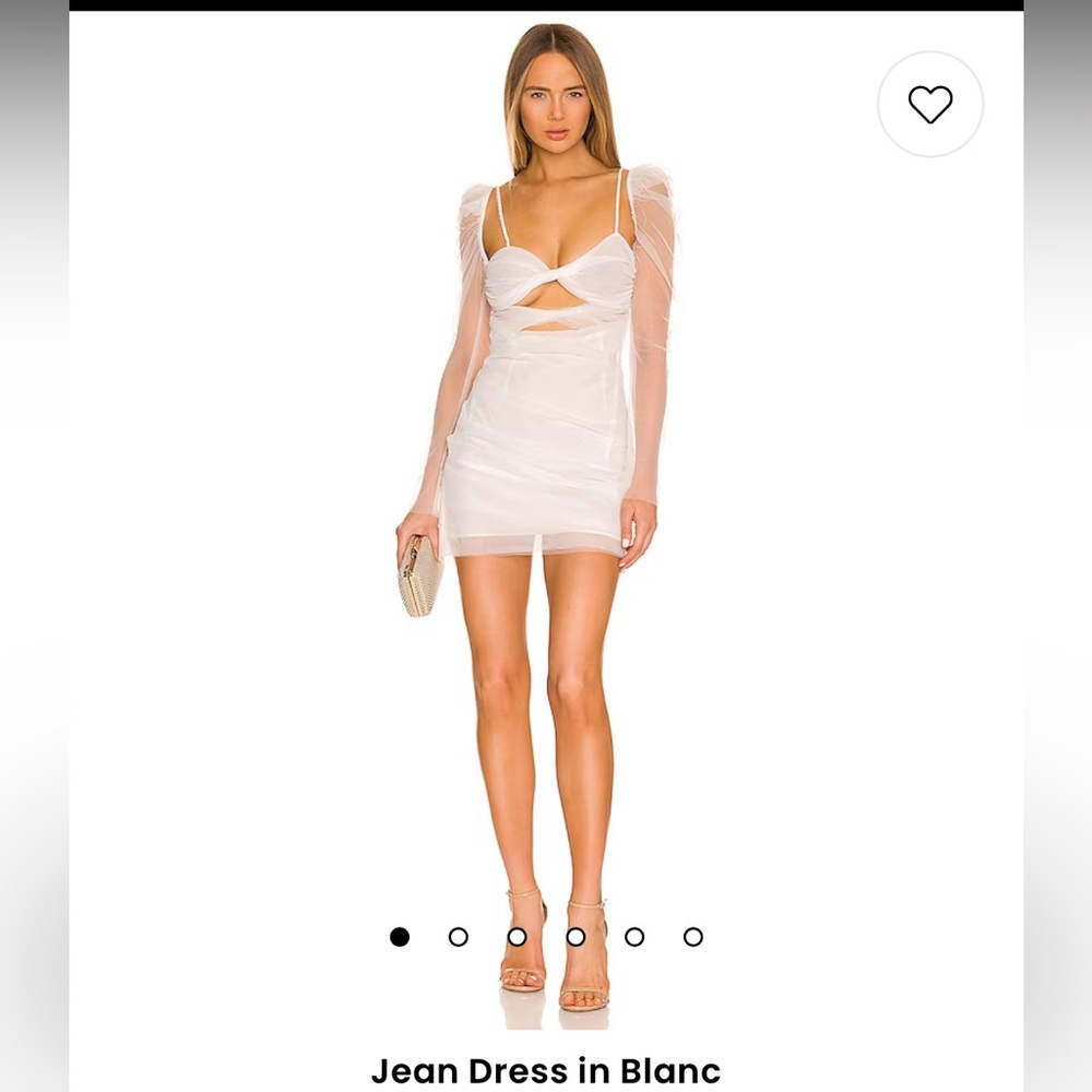 The Bar Jean Dress in Blanc